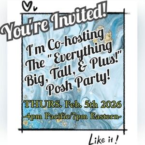 Everything Big Tall & Plus Posh Party Invite
